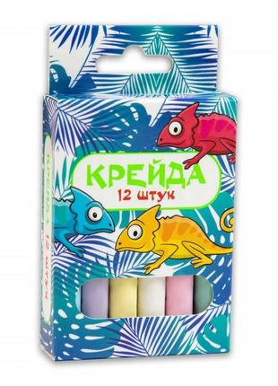 Крейда "маленький круглий" 50106, 12 штук, різнокольорові від egorka