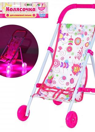 Коляска для куклы 899k-1d 43х38х27 см розовая