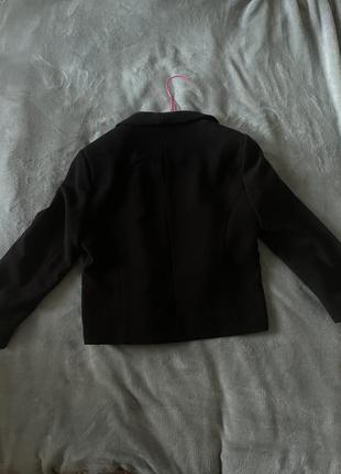 Укороченный черный пиджак new look5 фото