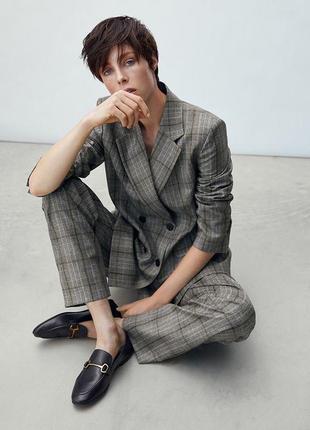 Кожаные лоферы massimo dutti