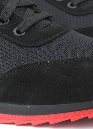 Чорні кросівки сітка кеди повсякденні чоловіче взуття великих розмірів rosso avangard ada set black bs6 фото