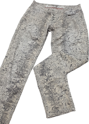 Стрейчові штани, брюки з зміїним принтом buena vista