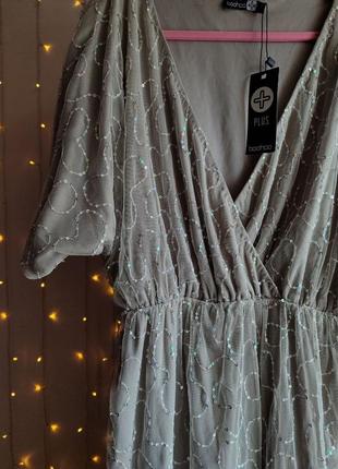 Коктейльное платье с пайетками boohoo
