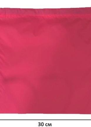 Сумка для продуктів зі щільного нейлону m 30*30 см (рожевий)3 фото