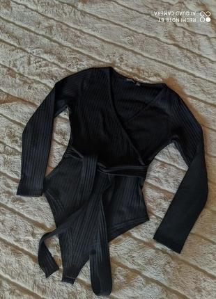 Боді з довгим рукавом р.36/xs-s boohoo
