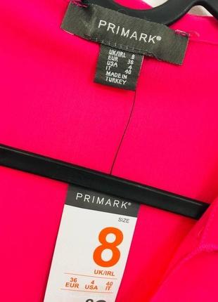 Блуза — накидка primark із зав'язкою рожевий неон s6 фото