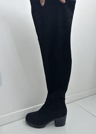 Черные сапожки-чулки new look3 фото