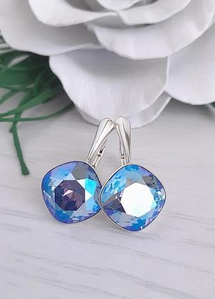 Сережки з кристалами swarovski
