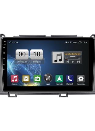 Штатна магнітола серії qiv q1 під toyota sienna 3 xl30 2010 - 2014 (w2) 9 дюймів