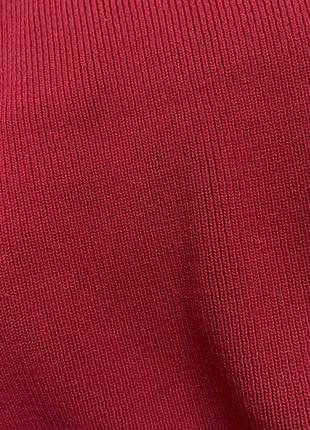 Женская темно-красная кофта в рубчик с открытыми плечами asos9 фото
