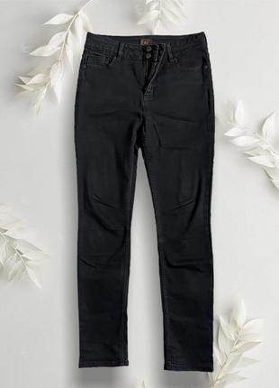 Брюки джинсы стрейчевые скинни штаны чёрные long лонг длинные1 фото