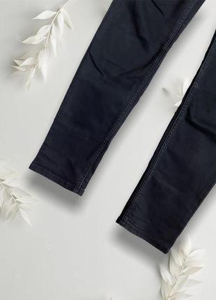Брюки джинсы стрейчевые скинни штаны чёрные long лонг длинные3 фото