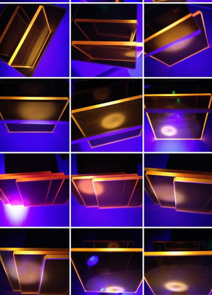 Флуоресценция оптического стекла