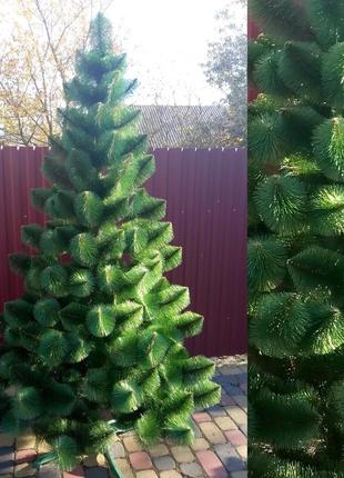 Сосна зеленая 1.5м искусственная новогодняя праздничная елка5 фото