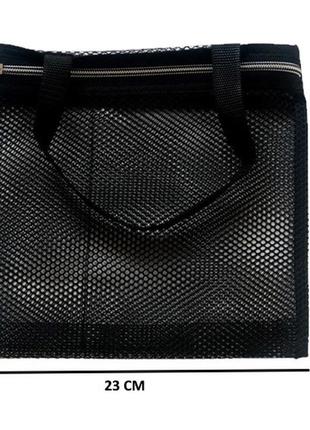 Набор из 2 шт сумочки-косметички для душа или пляж  (черный)5 фото