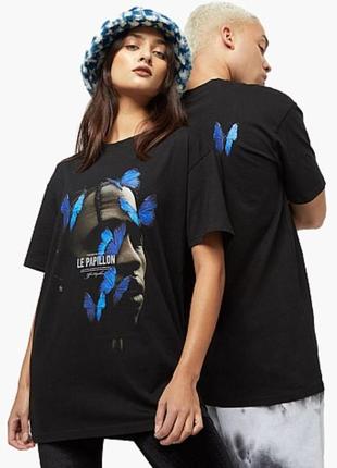 Футболка унисекс mister tee le papillon oversize l