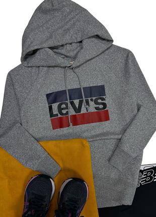 Вільний худі фасон оверсайз кофта з капюшоном levi's оригінал