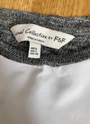 Серая женская кофта f&amp;f 3