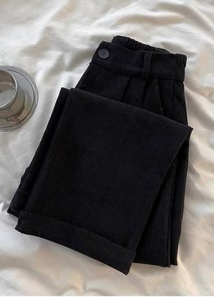 Стильні брюки з мікро-вельвету8 фото