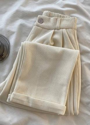 Стильні брюки з мікро-вельвету9 фото