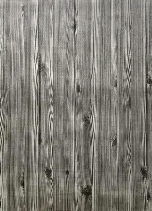 Самоклеюча декоративна 3d панель графітове дерево 700x700x4мм (079) sw-00000558