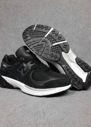 Чоловічі кросівки new balance 2002r black нью беланс чорного кольору