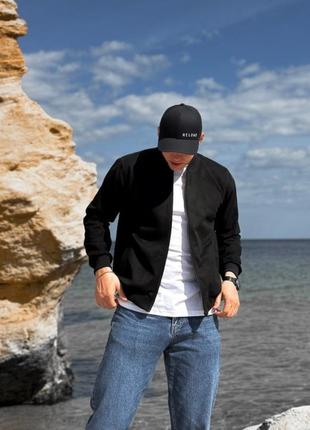 Чоловіча замшева куртка бомбер демісезонна