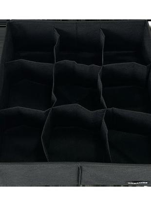 Органайзер на 9 комірок 30*30*10 см  (чорний)5 фото