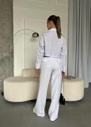 Жіночі штани палаццо, брюки палаццо з кишенями, жіночі класичні брюки зі стрілками2 фото