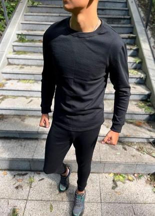 Термобелье утепленое на флисе мужское черное для военных турция , тактическое...