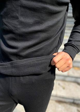 Термобелье утепленое на флисе мужское черное для военных турция , тактическое...