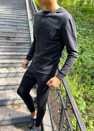 Термобелье утепленое на флисе мужское черное для военных турция , тактическое...