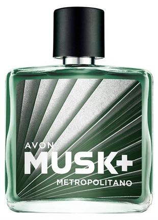Туалетная вода для мужчин musk metropolitano, 75 мл