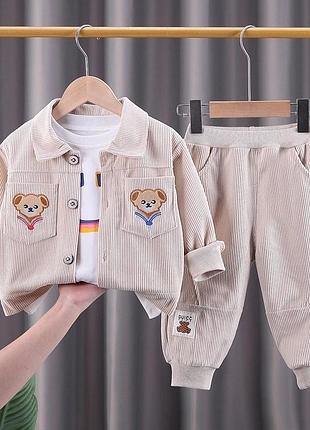 Вельветовый костюм 3-х к