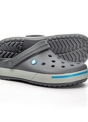 Crocs крокс босоножки шлепанцы сабо клоги crocband ii clog grey