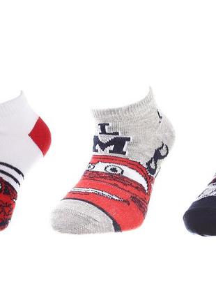 Шкарпетки cars socks 3p синій, сірий, білий діт 35-38 арт 83150679-2