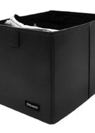 Ящик-органайзер для зберігання речей m - 30*19*19 см (чорний)1 фото
