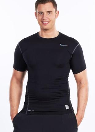 Компрессионка, рашгард nike pro combat core  copmpression  ss top