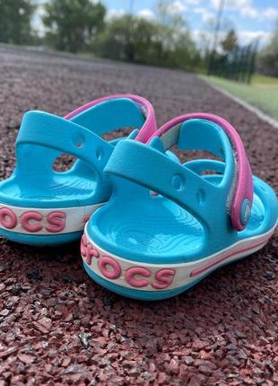 Оригінальні кольорові дитячі крокс/crocs сандалі босоніжки р c9,ne ecco,clarks nike4 фото