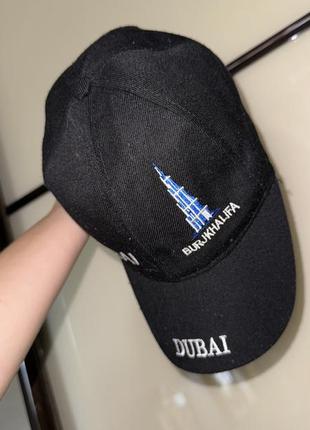 Черная кепка бейсболка dubai