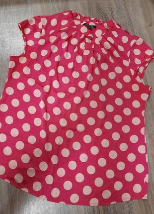 Вінтажна блуза в горохи🩷🤍
