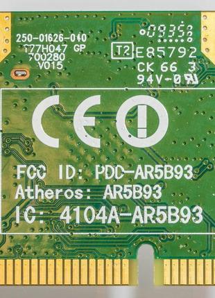 Адаптер mini pci-e wi-fi ar5b93 802.11 b,g,n, 300mbps