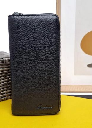 Кошелек на всю купюру натуральная кожа черный арт.19038 black fuerdanni (китай)
