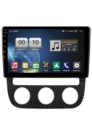 Штатна магнітола серії qiv q1 під volkswagen jetta 5 2005-2010 sagitar 2006-2012 (f2) (w1) 10 дюймів