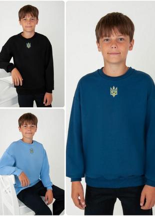 Патриотическая кофта i'm69ainian, свитшот с патриотической вышивкой я украинский, герб украины, трезуб