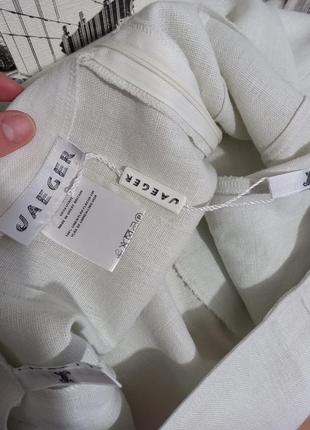 Льняная плотная юбка/юбка меди 100% лен jaeger2 фото