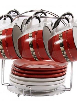 Сервіз чайний interos 12 пр. на стійці (чашка 220 мл.)