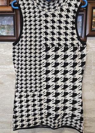 Кофта принт гусиная лапка