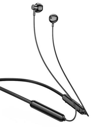 Бездротові навушники з мікрофоном вкладки bluetooth для бігу з microsd hoco es67 чорні pro_275