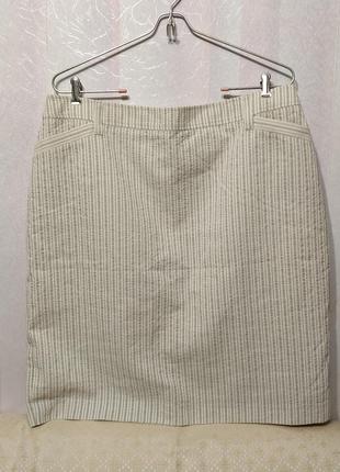 Юбка хлопковая с карманами на подкладке (поб-60 см) 95